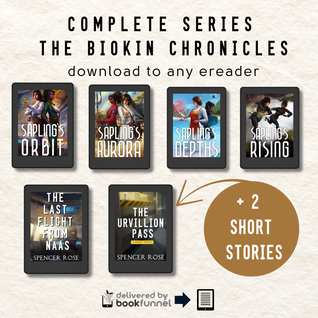 Sapphic Sci-Fi Starter Bundle (Digital): Biokin Omnibus + Extras